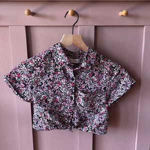 Zara floral crop top